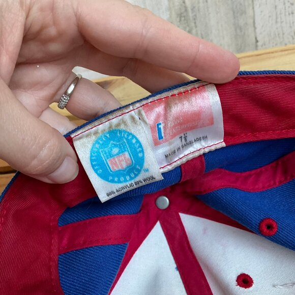 CLEARANCE! Vintage Twins Enterprises Buffalo Bills Fitted Wool Cap Size 7 1/8 - Picture 5 of 6